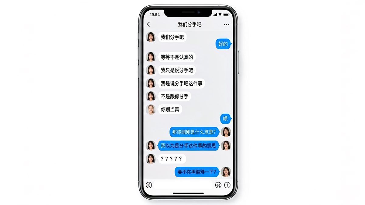 一句'分手吧'引发的逻辑黑洞