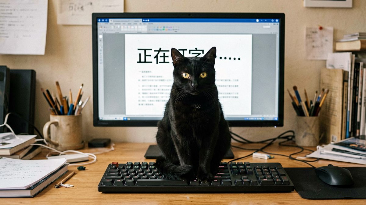 你的PPT写了一半，猫觉得它比你写得更好。