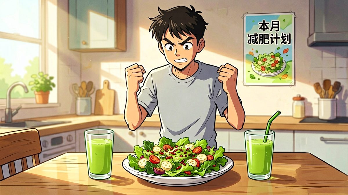第一天，信心满满地举起沙拉宣言
