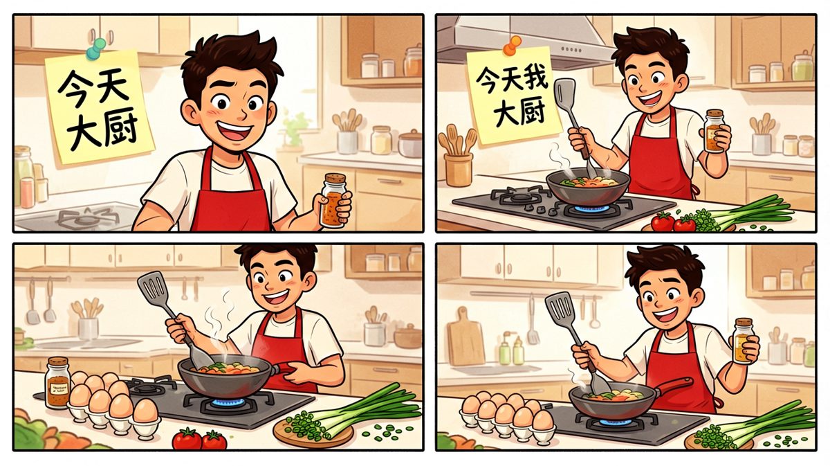 自信满满的大厨登场！