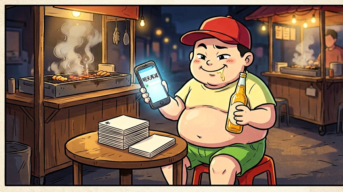 吃饱喝足，flag第二天再立。