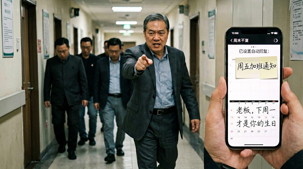 老板通知员工加班，结果老板自己要过生日