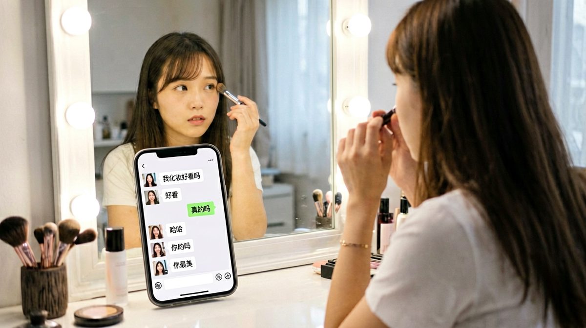 女生求夸奖，男生敷衍回复的搞笑瞬间