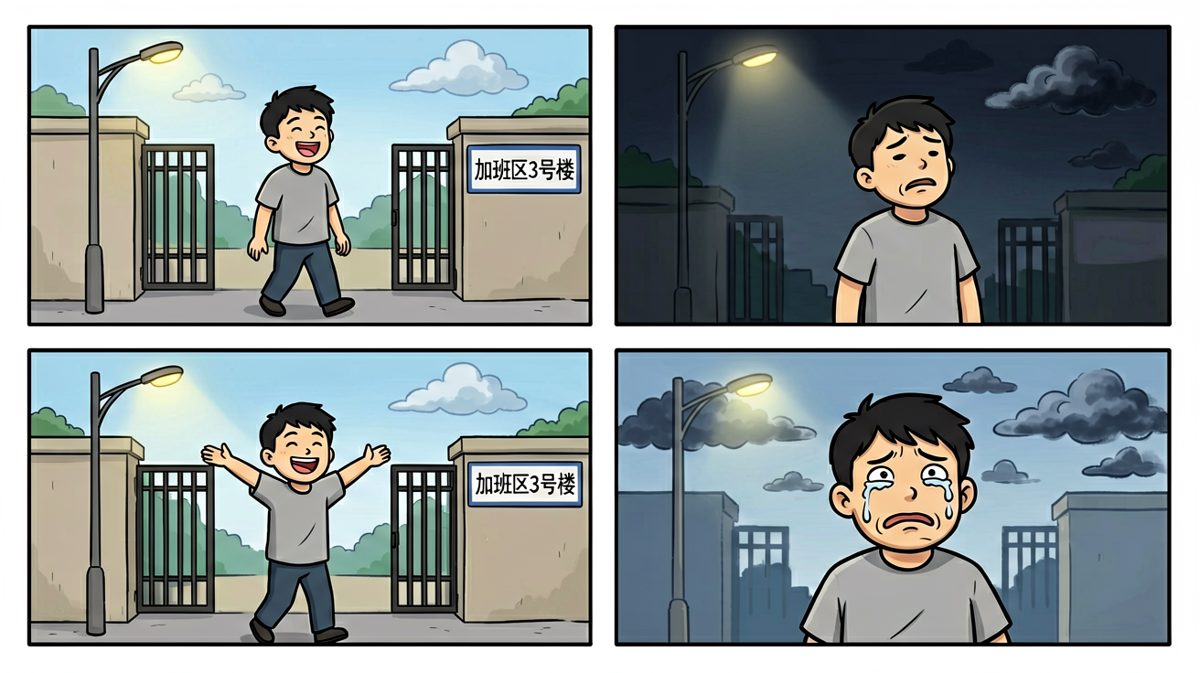 下班？不，是换班