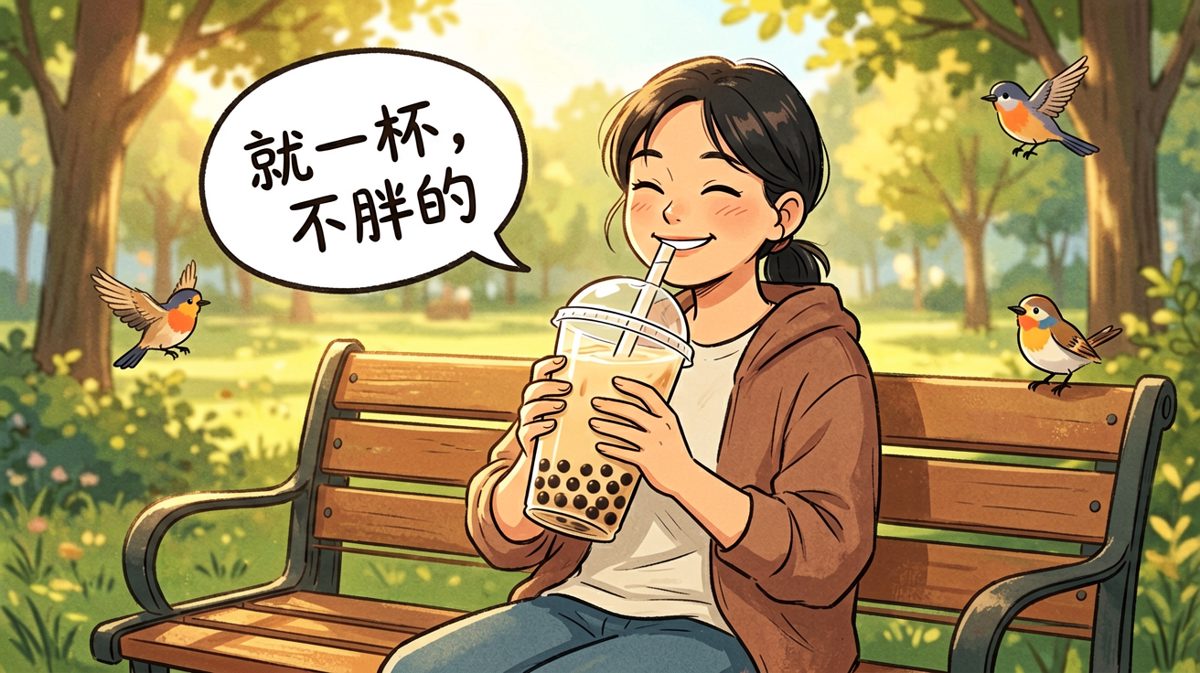 就一杯，绝对不胖——嗯，真香！
