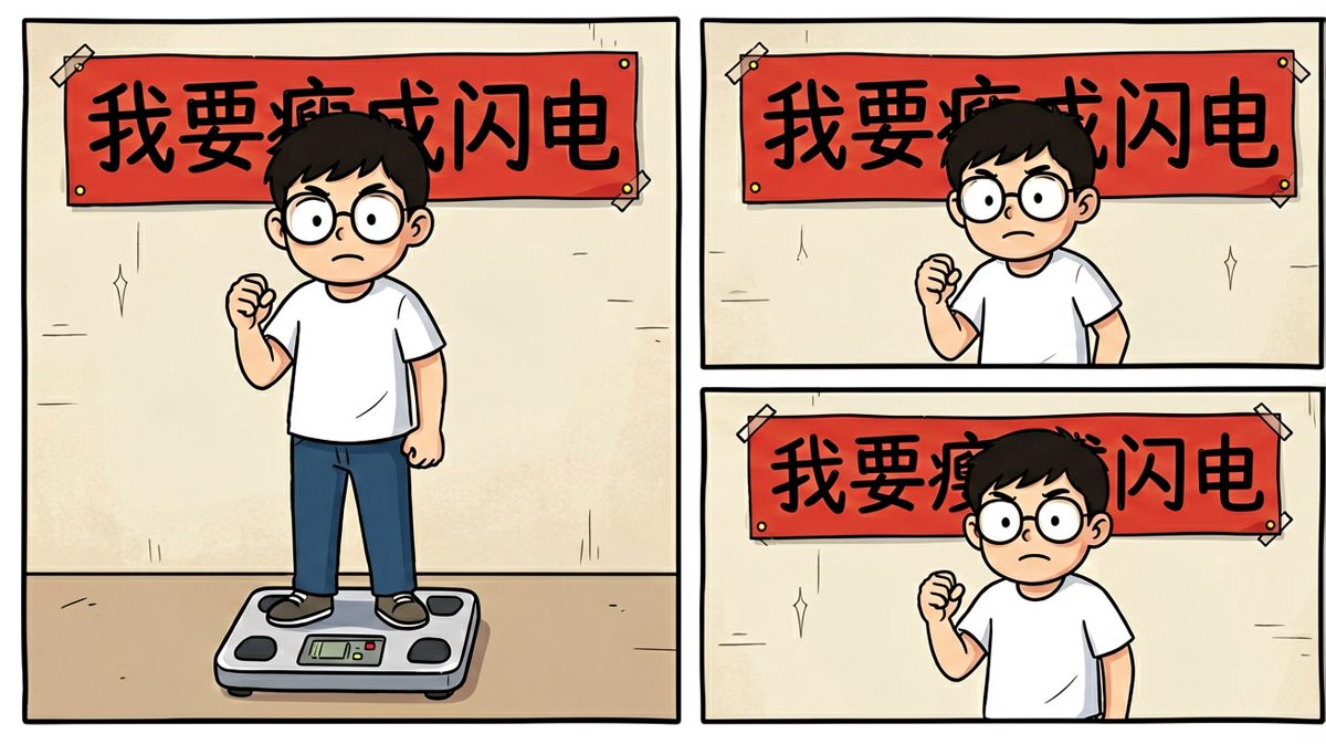 男主下定决心开始减肥