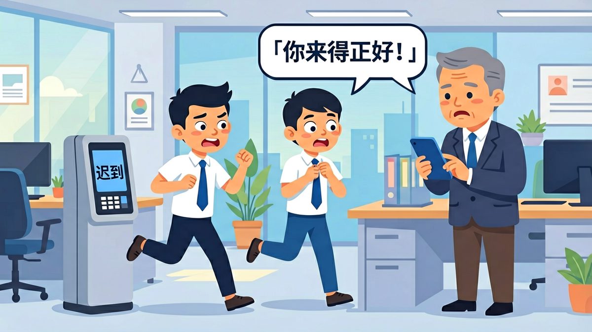 员工迟到被抓住，老板一句「来得正好」让他以为有转机