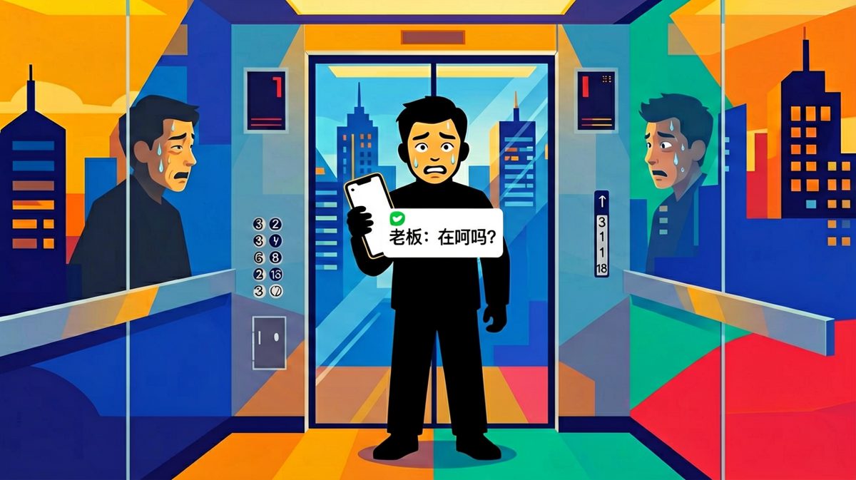电梯里的三分钟，比三年还漫长