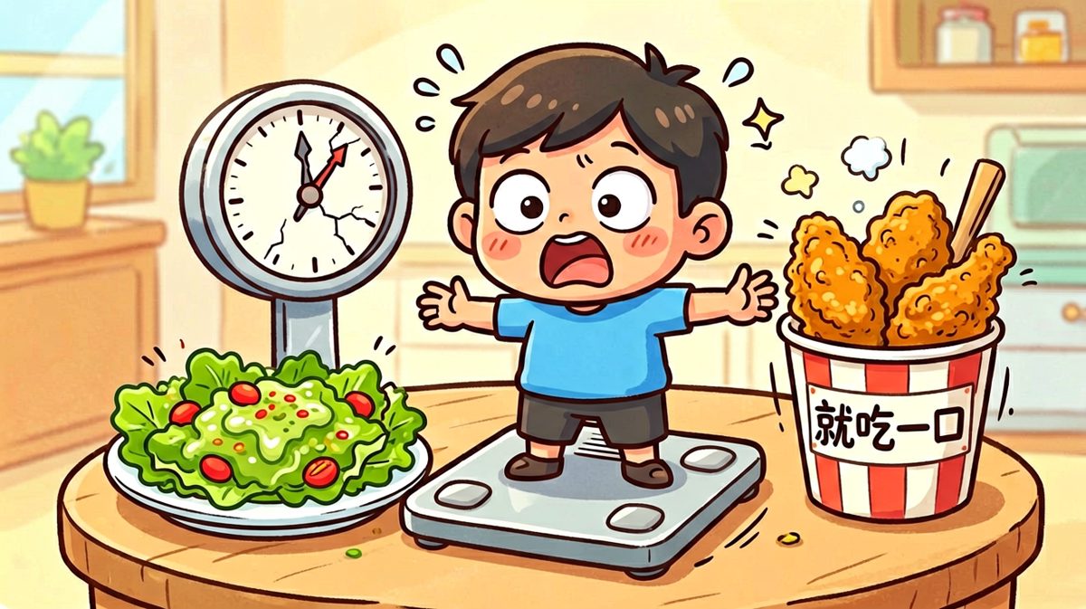 减肥第一步：先把炸鸡从桌上移开