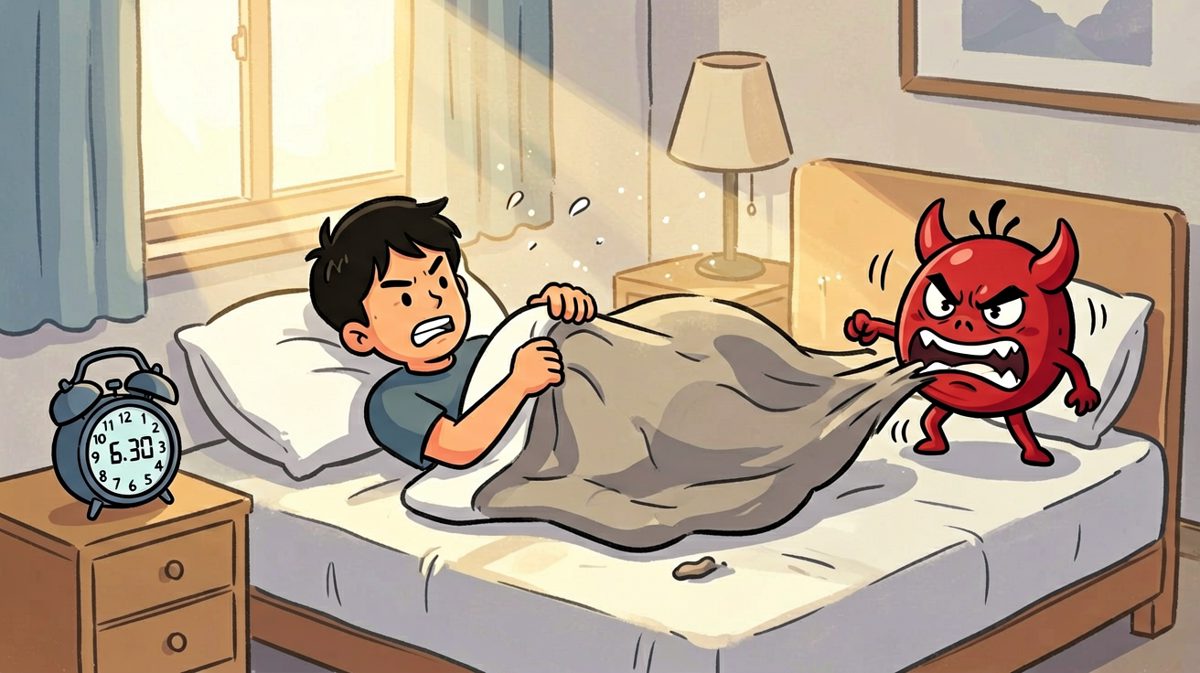 闹钟响了，但被子封印了我。