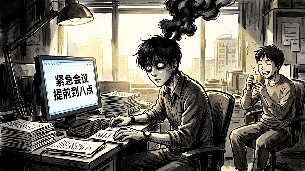而我的boss说：年轻人要多奋斗。