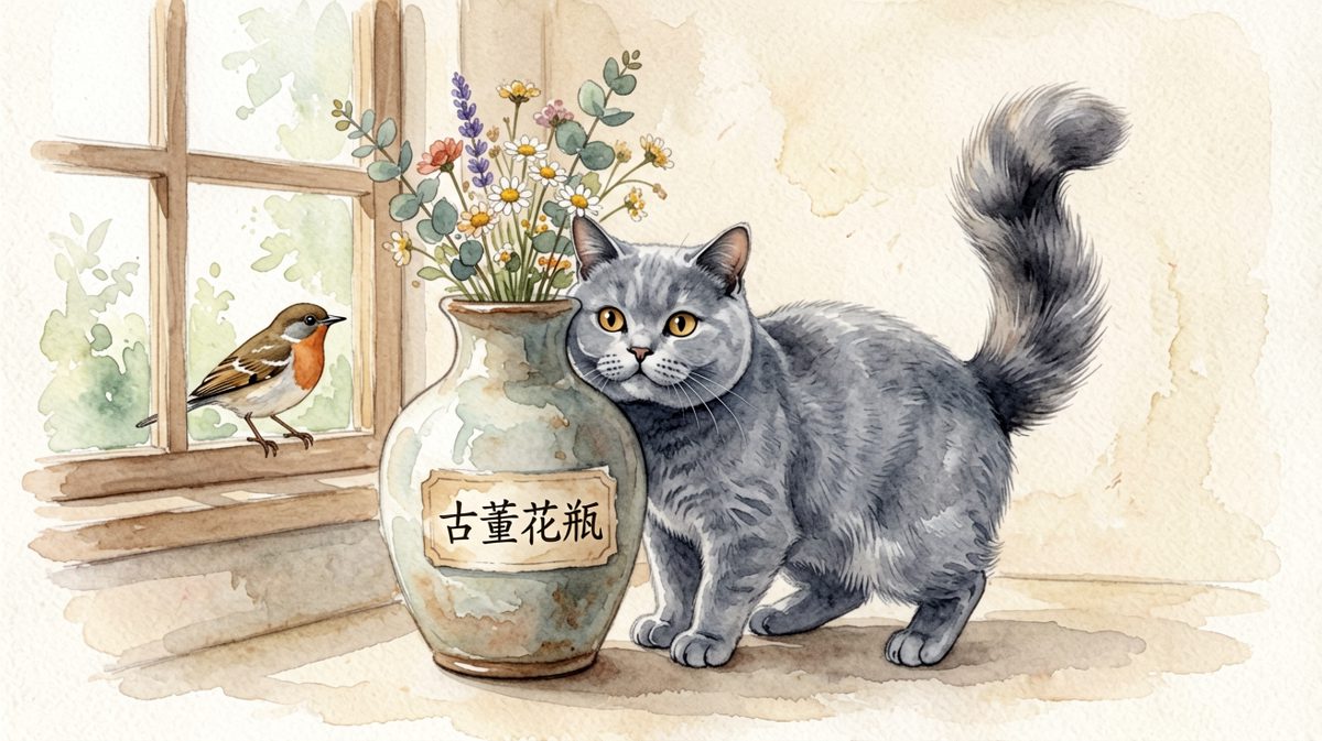 躲得好隐秘，但你的尾巴出卖了你！