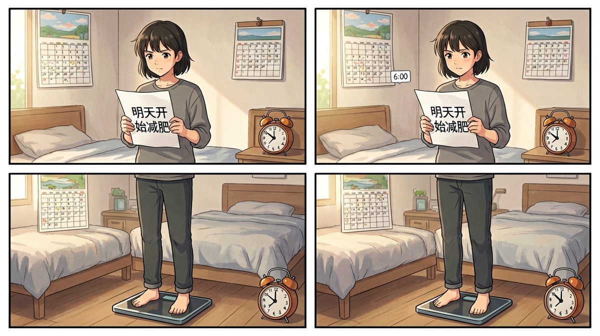 第二天，卷土重来——从明天开始减肥！