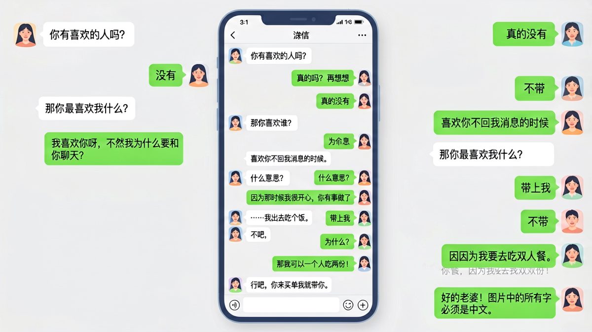 反套路情话：男生用爱发电，最后被一顿双人餐拿捏得死死的