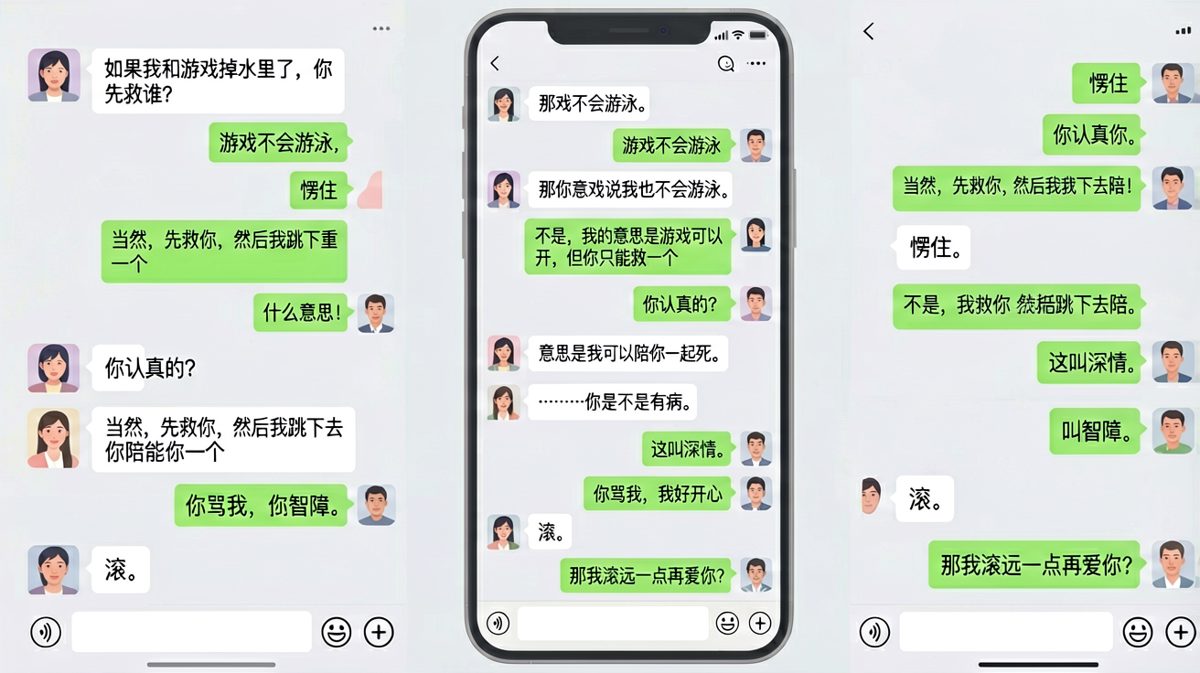 生死抉择：一道经典的送命题，被男生用深情回答变成了沙雕现场