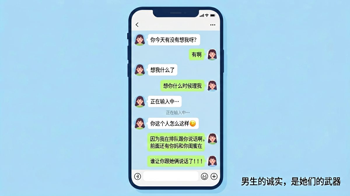 老实人谈恋爱，每一句实话都能引爆一场战争。