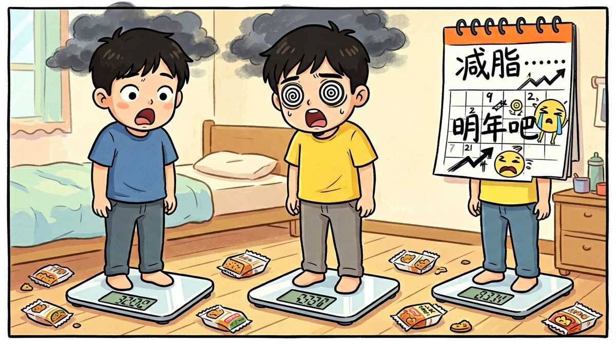 体重秤上一看，心态彻底崩了……