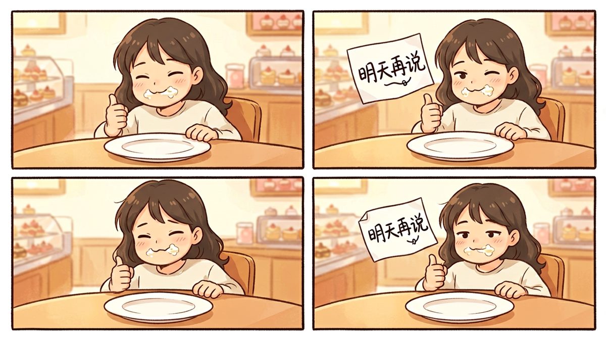 吃饱了才有力气减肥，明天一定开始！