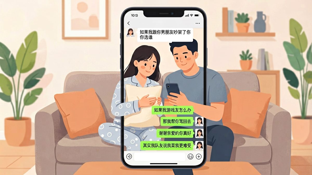 用连环问号测试忠诚度，最后输给了队友的一句'菜'。
