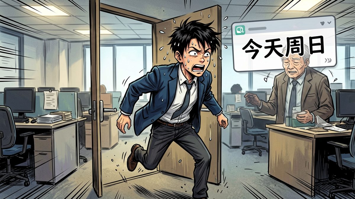 冲到公司发现今天是周日