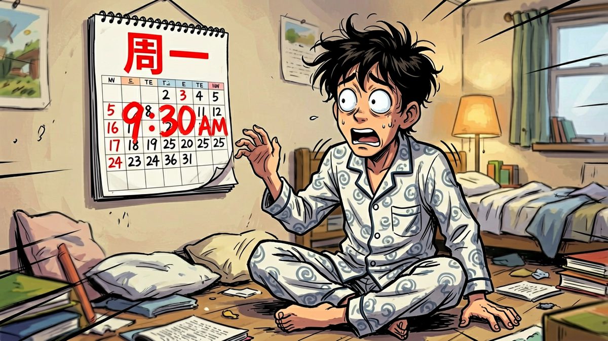 糟了！要迟到了！