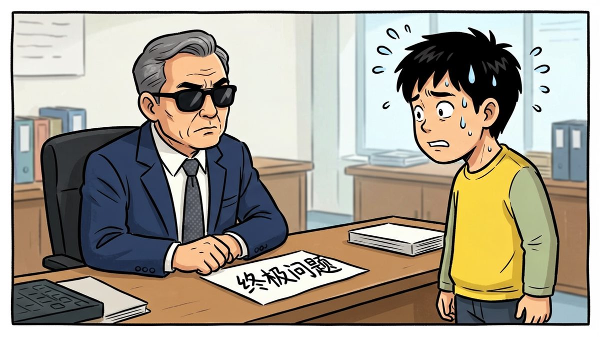 面试官抛出让人头皮发麻的终极问题。