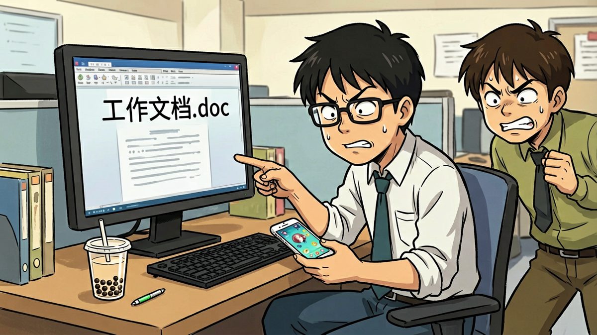 只要我敲键盘的声音够大，老板就以为我在认真工作