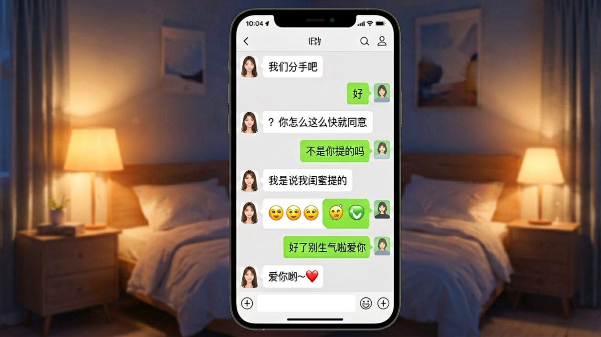 一句'分手吧'换来三颗愤怒表情——男生心累的样子太真实