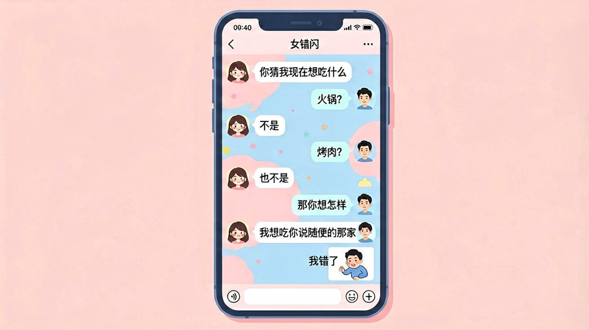 '你猜我想吃什么'的经典连环套，求生欲满分。