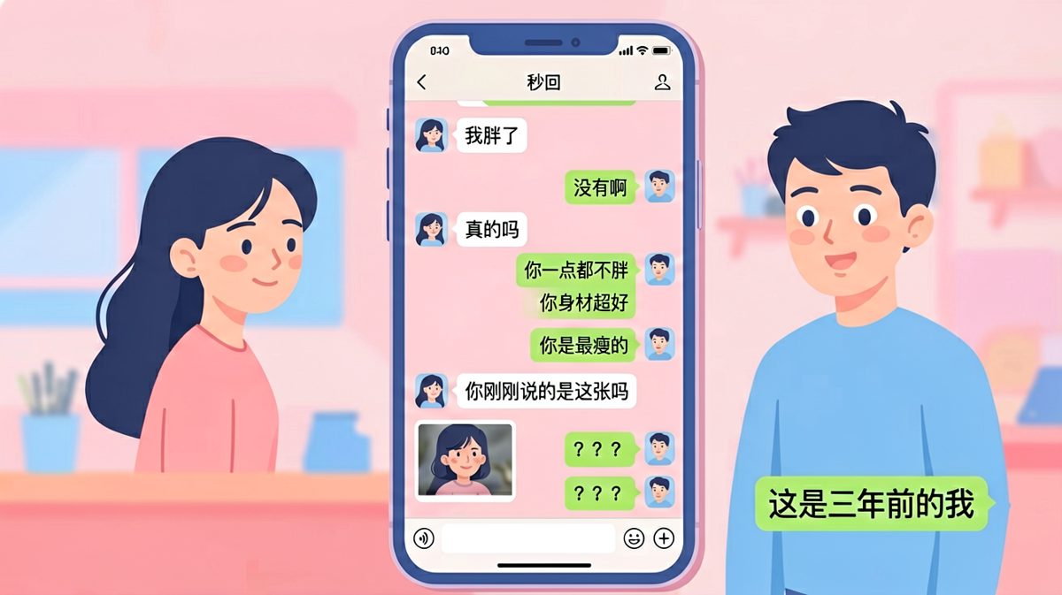 送命题现场：三年前的照片让求生欲直接归零。