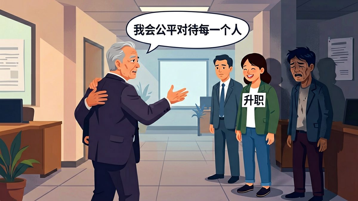 老板说要公平，转头就提拔了关系户。