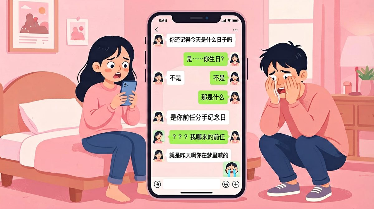 「是你在梦里喊的前任」——这锅男朋友背定了