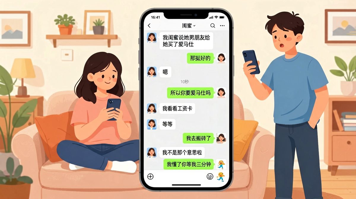 「我不是那个意思啦」——三分钟后男友已出发搬砖