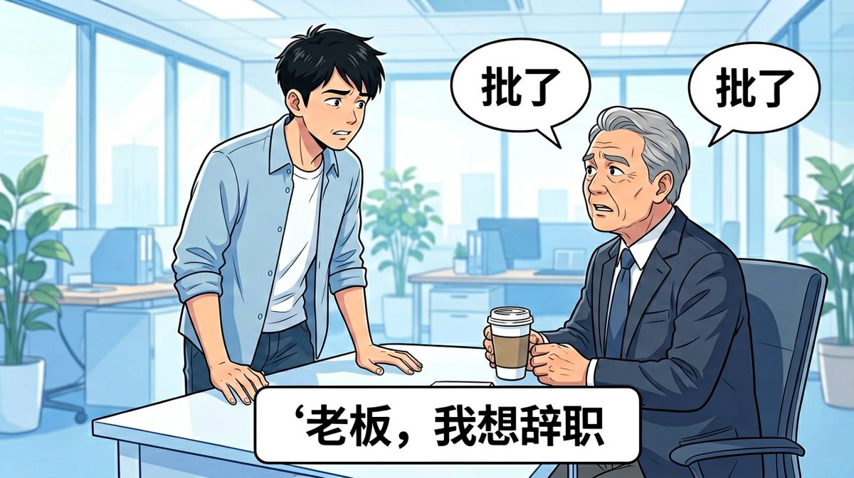 员工提离职被秒批，脸都绿了