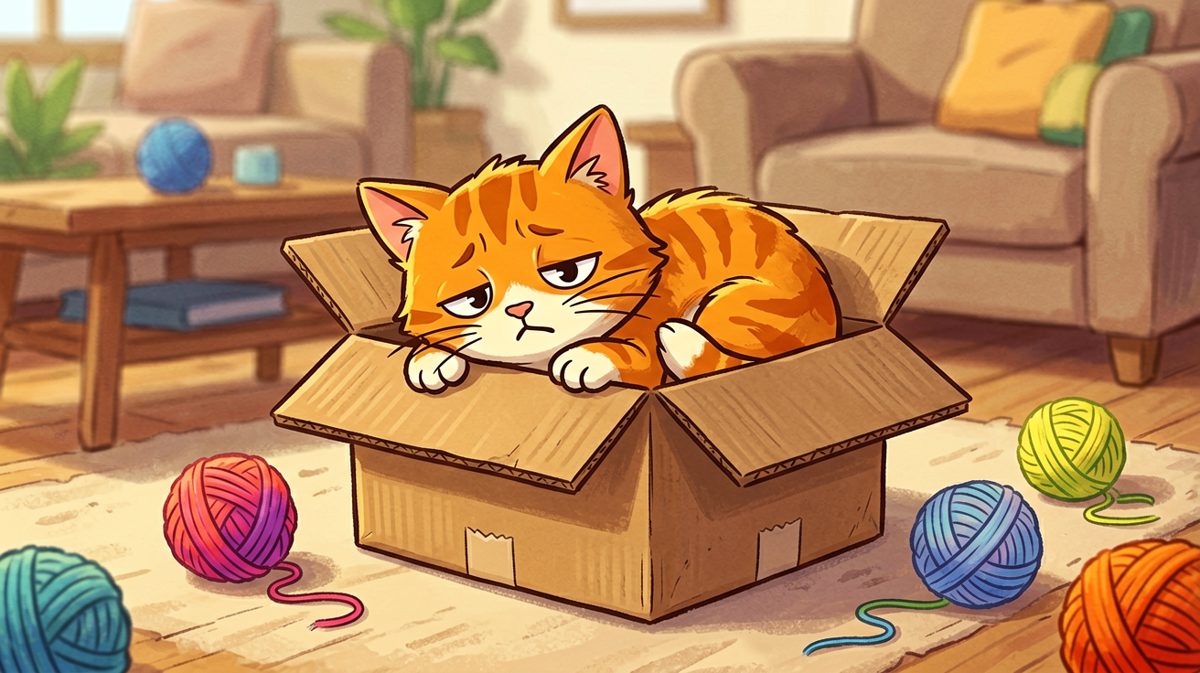 只要箱子够小，我就能把自己藏得更好——猫的迷惑逻辑。
