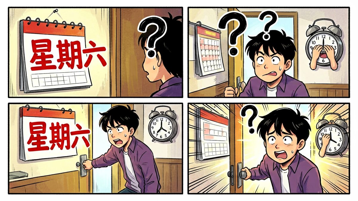 真相令人窒息——今天是周末！
