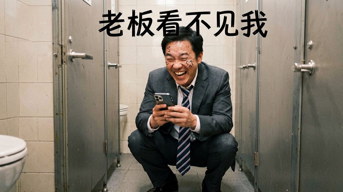 上班上厕所，是我一天中最合法的摸鱼时光