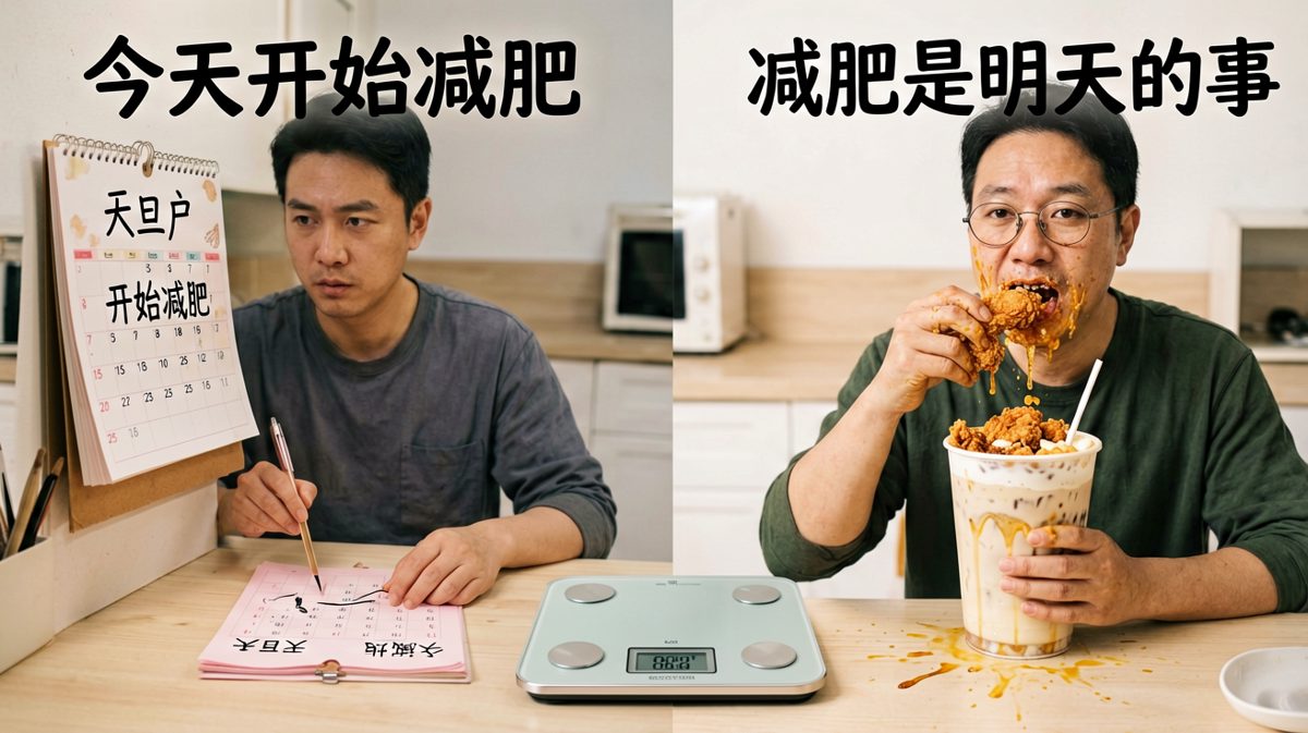 我的减肥计划：每次开始前都雄心壮志，每次结束后都理直气壮