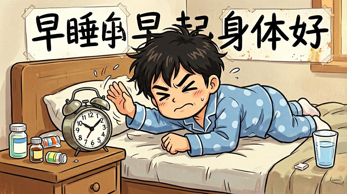 闹钟响了，但我和被窝锁死了。