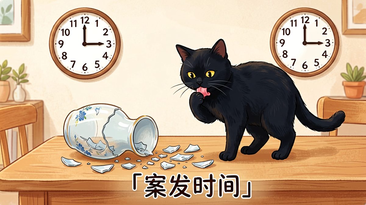 黑猫：这不关我的事，是花瓶先动的手