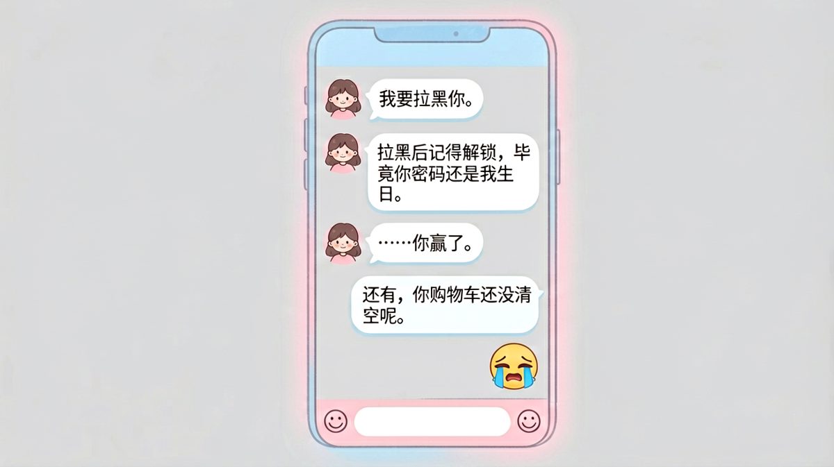 女生拉黑威胁被反向拿捏