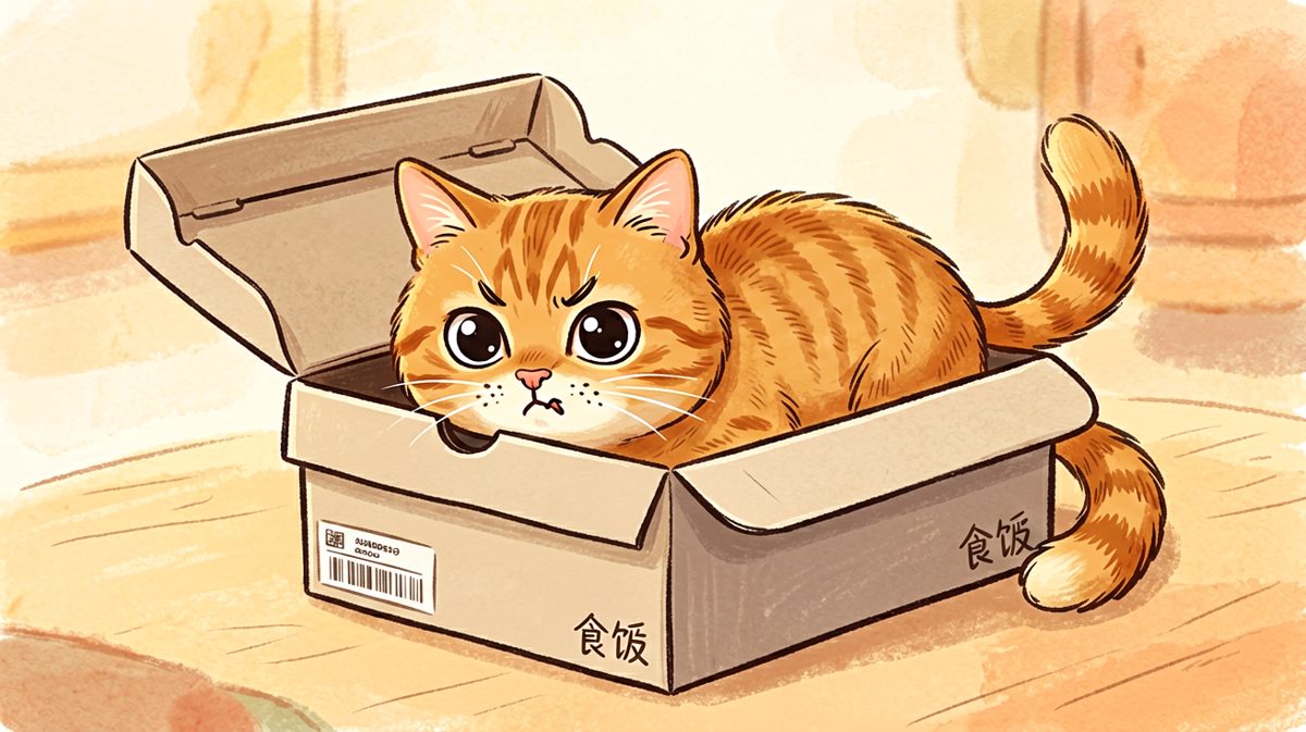 猫：这盒是我的，谁也别想抢！