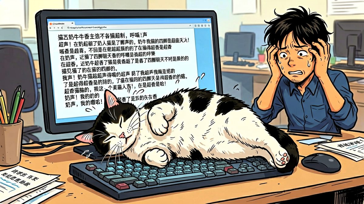主人在改方案，猫在改bug，双赢