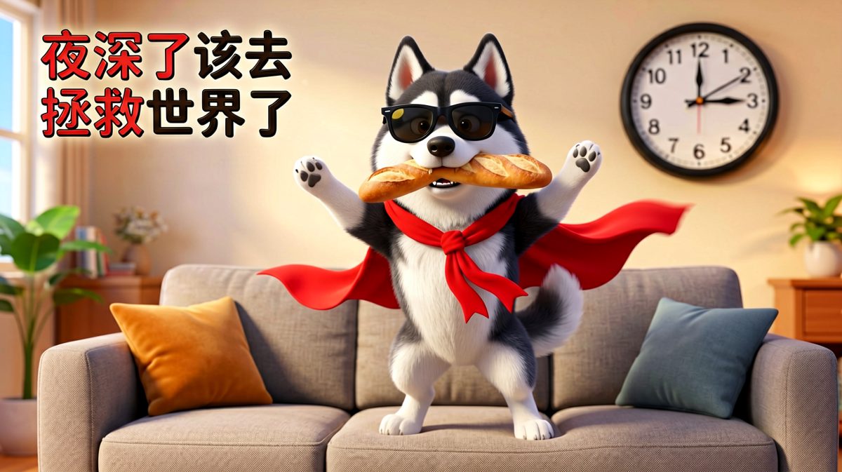 二哈的深夜英雄梦，谁拦我跟谁急