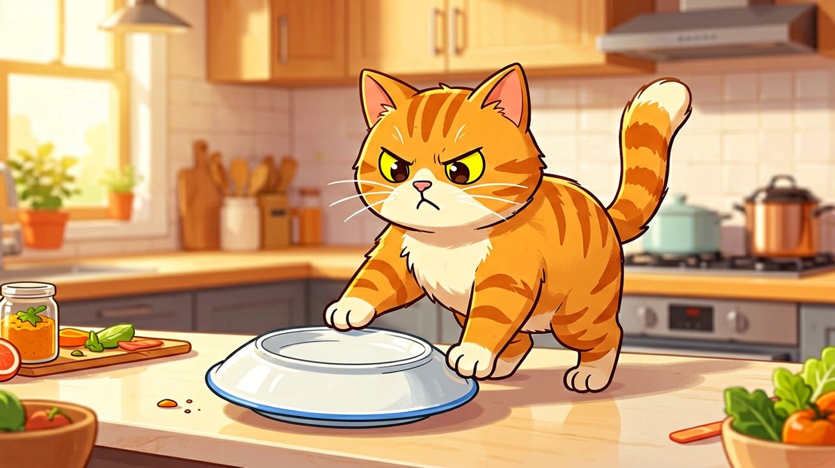 猫咪：不是我要推的，是它自己不稳