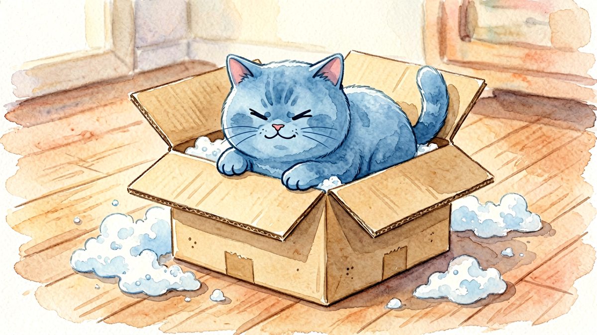 猫咪：箱子是我的，谁也别想抢走