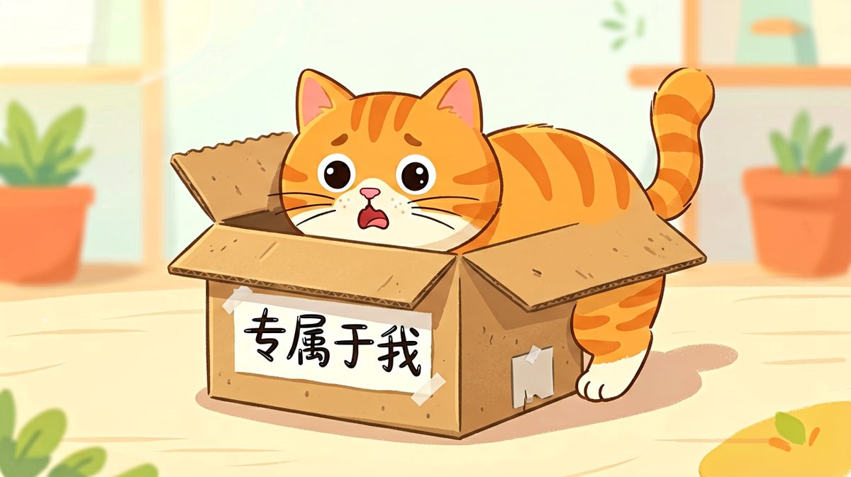 猫：这盒子说是我的，怎么我进不去？