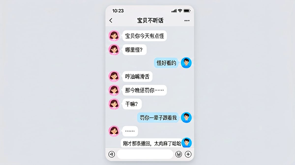 男生土味情话翻车现场，撤回比说话还快