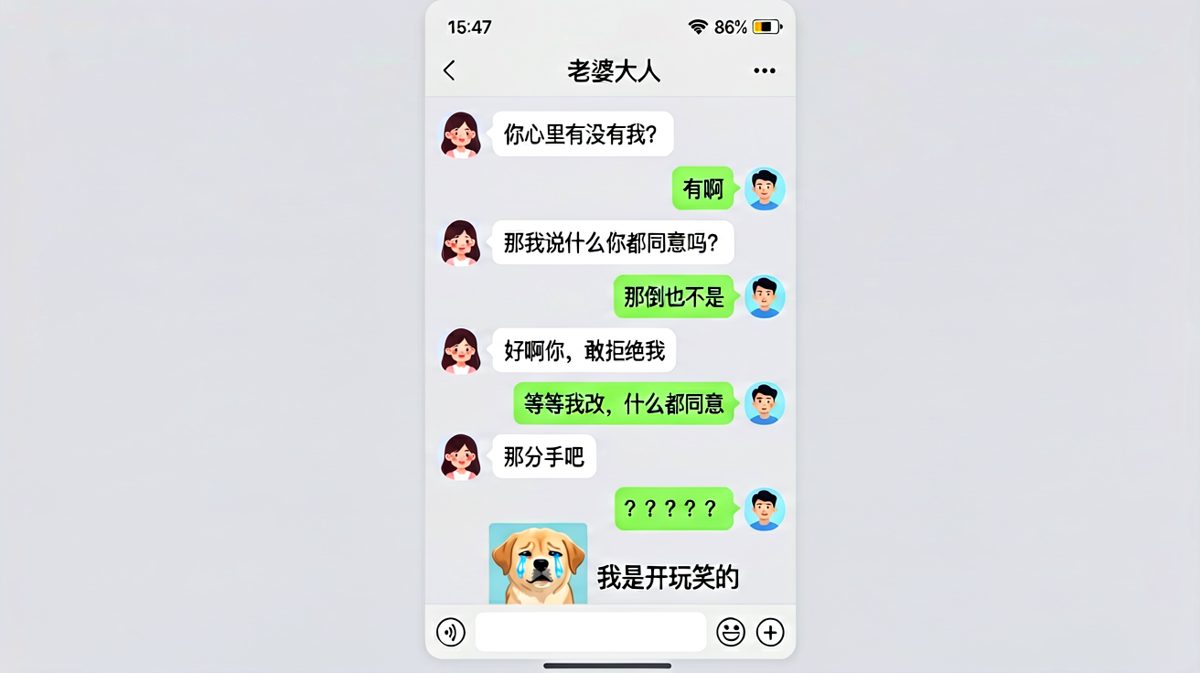 灵魂拷问陷阱，男朋友一秒掉进坑里