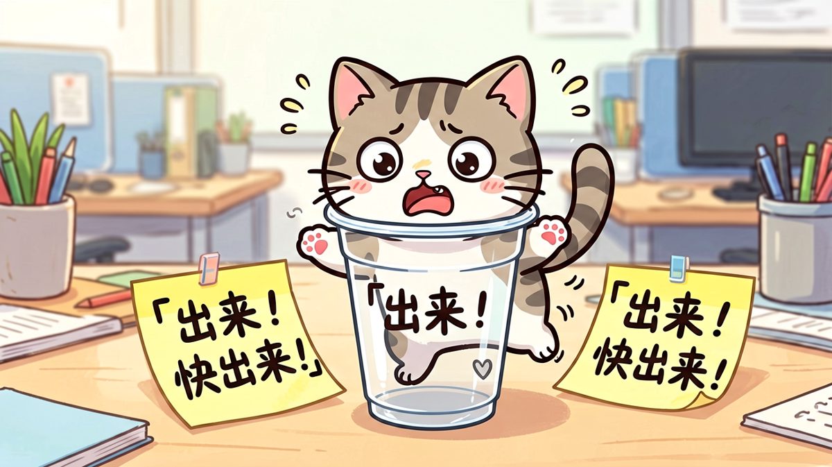 好奇心害死猫，但杯口真的很有诱惑力